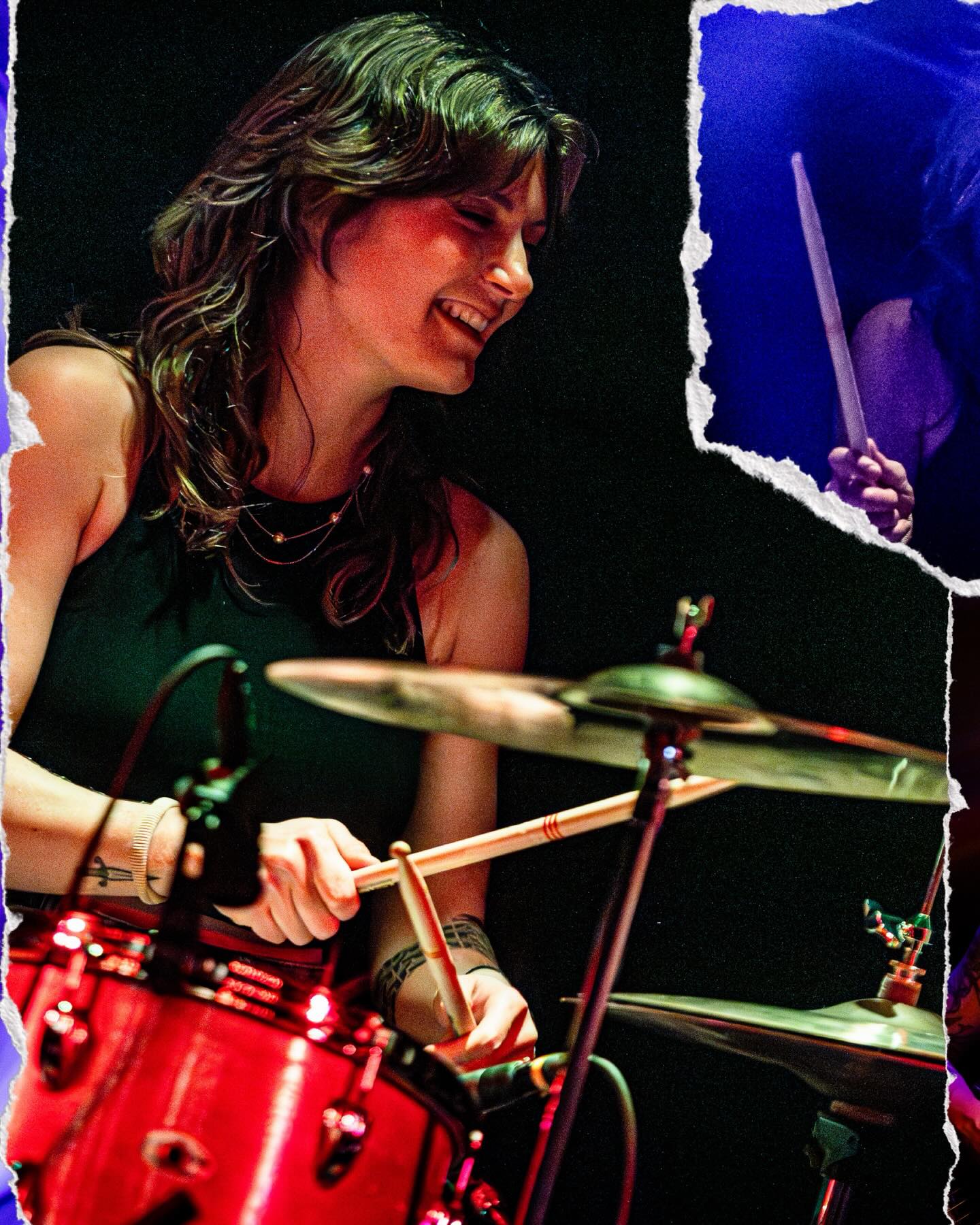 Chloe the Drummer performing live